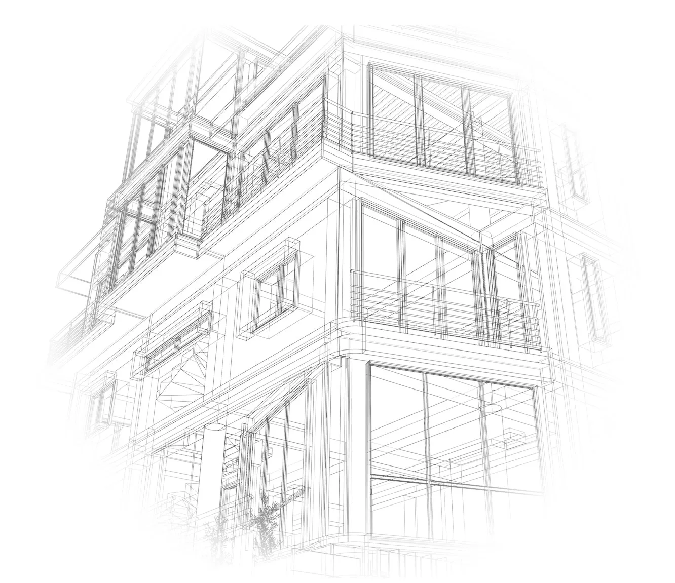 Architectural line drawing